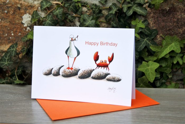 Ice Cream Thief Happy Birthday Greeting Card