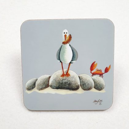 Pasty Thief Coaster - Grey