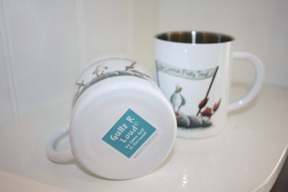 cornish gulls enamel mug