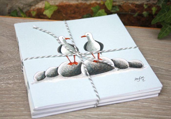 Pack of 5 Blank Eco Notebooks Assorted Coastal Designs