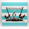 Coastal Stripe Turquoise White Cornish Pasty Thief XL Mat