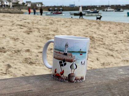 Smeatons Pier St Ives Ceramic Mug