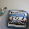 Blue Stripe Cushion Cornish Pasty
