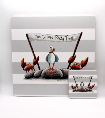 Coaster - St Ives Grey Stripe