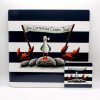 Coaster and Placemat - Cornish Ice Cream Navy Stripe