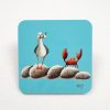 Blue Ice Cream Thief Gull Coaster