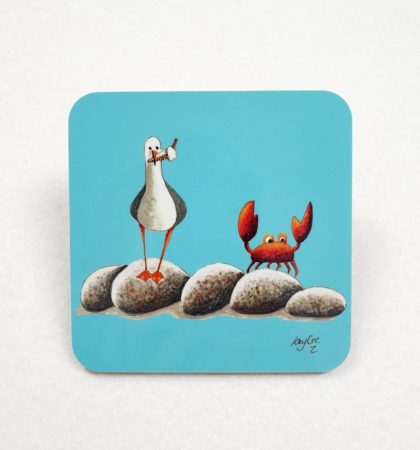 Blue Ice Cream Thief Gull Coaster