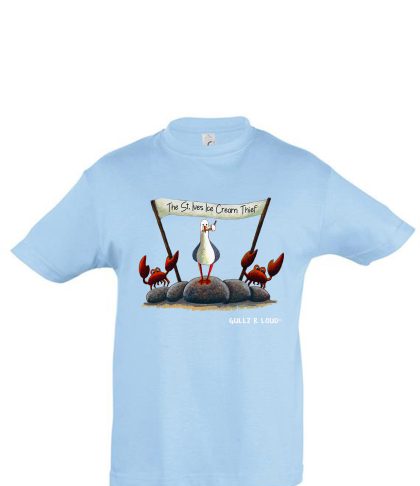 Sky Blue St Ives Ice Cream Thief Kids T