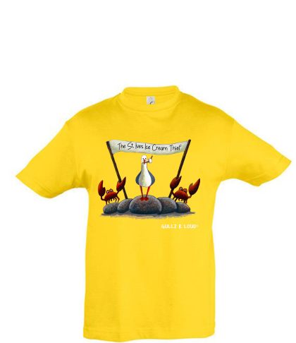 Yellow St Ives Ice Cream Thief Kids T