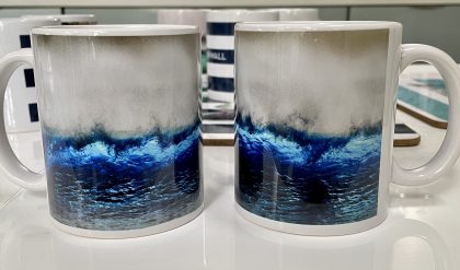 sapphire wave mug x 2