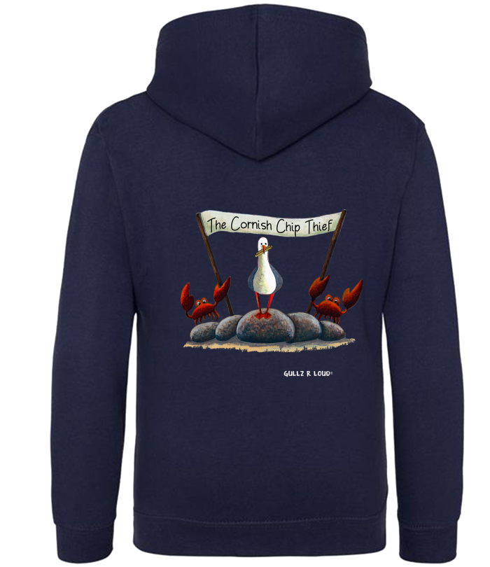 Cornish Chip Navy Hood Front