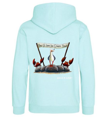 Kids Gull Hoodie Mint St Ives Ice Cream Thief