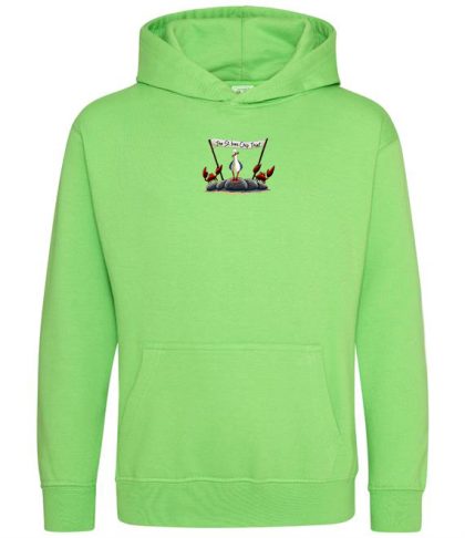 St Ives Chip Green Kids Hoodie Front