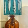 Mackerel Fish Lampshade Teal