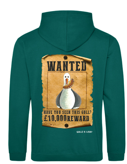Jade Wanted Pasty Hoodie Adult Back View