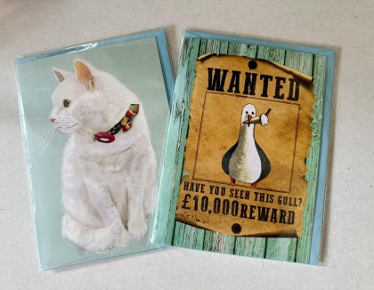 Flakey and Wanted Greeting Cards