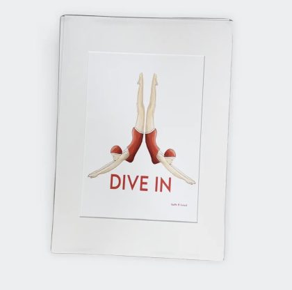 Art deco dive in print