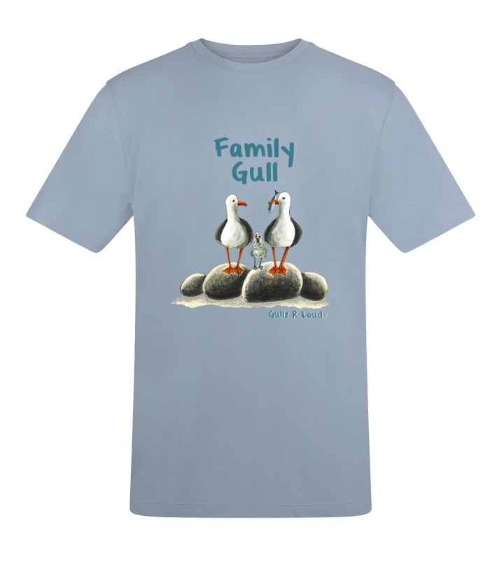 Family Gull Sky Blue Unisex T Shirt