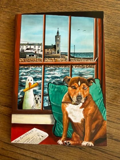 At the Ship Porthleven - A5 Notebook front cover