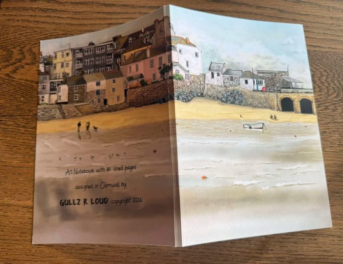 A5 Notebook Kitty's Corner Front and BAck Covers