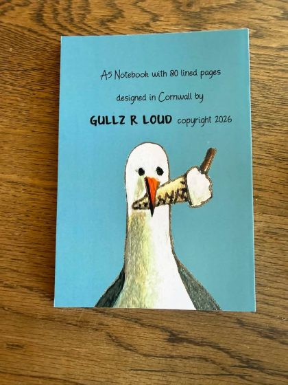 At the Ship Porthleven A5 Notebook Back Cover