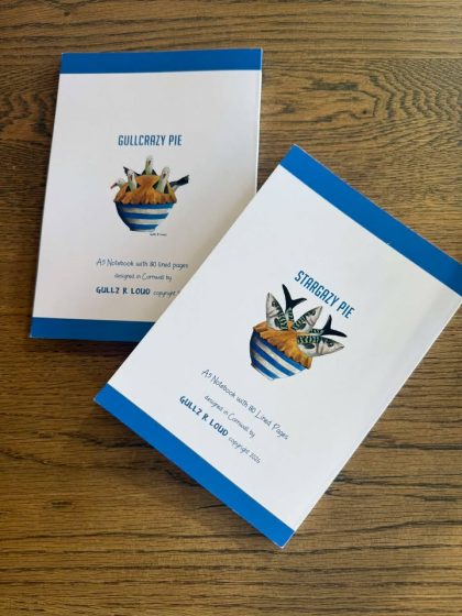 Gullcrazy and Stargazy pies Notebooks 2 pack back coves